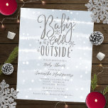 Baby It's Cold Outside Baby Shower Invitation<br><div class="desc">Baby It's Cold Outside Winter Boy Baby Shower Invitation</div>