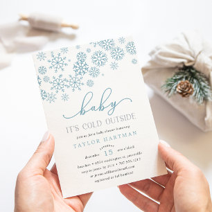 Baby It's Cold Outside   Baby Shower Invitation