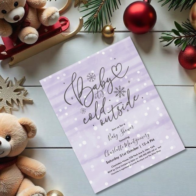 Baby It's Cold Outside Baby Shower Invitation (Creator Uploaded)