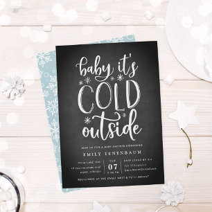 Baby It's Cold Outside   Baby Shower Invitation