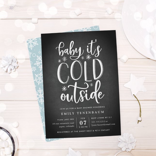 Baby It's Cold Outside | Baby Shower Invitation (Creator Uploaded)