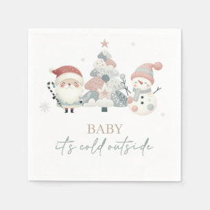 Baby Its Cold Outside Baby Shower Napkin