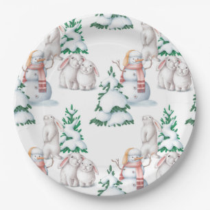 Baby its cold outside baby shower paper plates