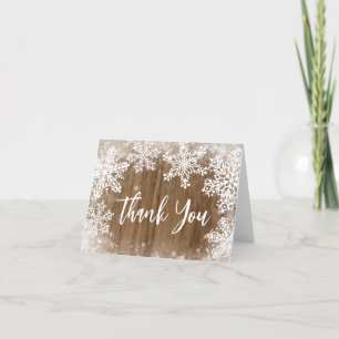 Baby it's cold Outside Baby Shower Thank you card