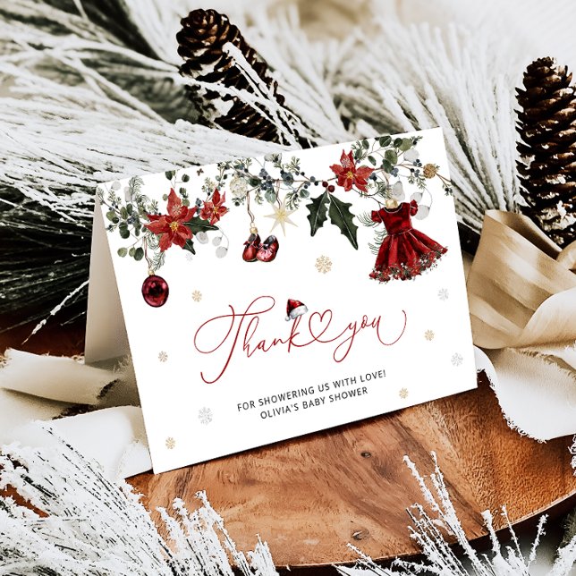 Baby its Cold Outside Baby Shower Thank You Card (Creator Uploaded)