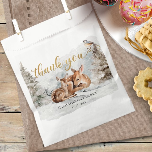 Baby it's cold outside Baby Shower Thank You Card Favour Bags (Creator Uploaded)