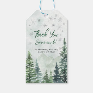 Baby it's Cold Outside Baby Shower Thank You Gift Tags
