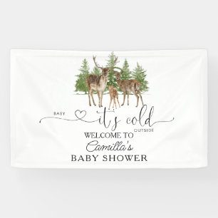 Baby It's Cold Outside Baby Shower Welcome Banner