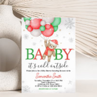 Baby It's Cold Outside Bear Balloon Baby Shower
