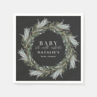 Baby its cold outside black winter baby shower
