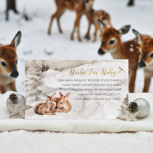 Baby it's cold outside Books For Baby Baby Shower  Enclosure Card