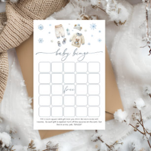 Baby Its Cold Outside Boy Baby Bingo Game