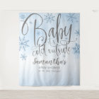 Baby It's Cold Outside Boy Baby Shower Backdrop