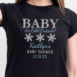 Baby It's Cold Outside Boys Winter Baby Shower T-Shirt