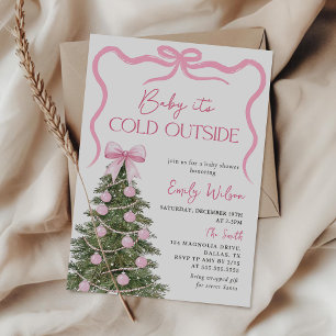 Baby it's Cold Outside Christmas Baby Shower Invitation