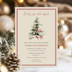 Baby Its Cold Outside Christmas Baby Shower Invitation