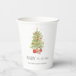 Baby It's Cold Outside Christmas Baby Shower Paper Cups