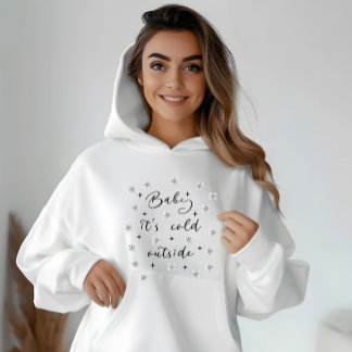 Baby It's Cold Outside Christmas Minimalist Hoodie