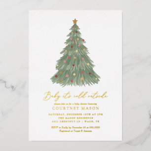 Baby It's Cold Outside Christmas Tree Baby Shower