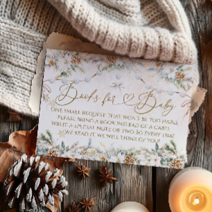Baby Its Cold Outside Clothest Line Baby Shower Enclosure Card
