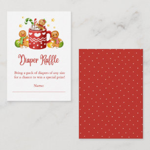 Baby Its Cold Outside Cosy Diaper Raffle Enclosure Card