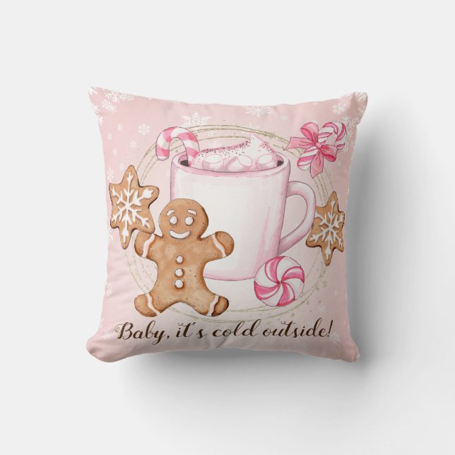 Baby its cold outside cushion (Front)