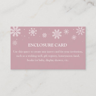 Baby it's Cold Outside Custom Enclosure Card
