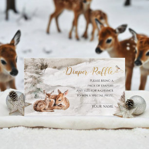 Baby it's cold outside Diaper Raffle Baby Shower  Enclosure Card