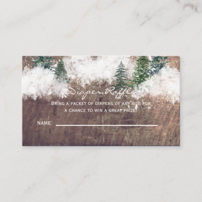 Baby it's Cold Outside Diaper Raffle Enclosure Card (Front)