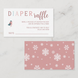 Baby It's Cold Outside Diaper Raffle Ticket Enclosure Card