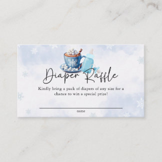 Baby It's Cold Outside Diaper Raffle Winter Enclosure Card
