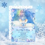 Baby It's Cold Outside Elephant Baby Shower  Invitation<br><div class="desc">Cuter than cute sweet elephant in scarf and hat in the snow "Baby,  It's Cold Outside" Baby Shower design.  Just add Mum's shower details to complete the design.</div>