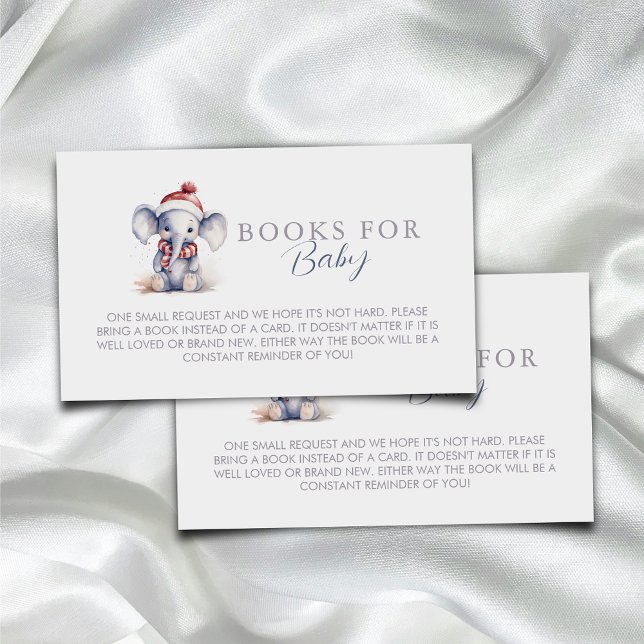 Baby it's cold outside elephant books for baby enclosure card (Creator Uploaded)