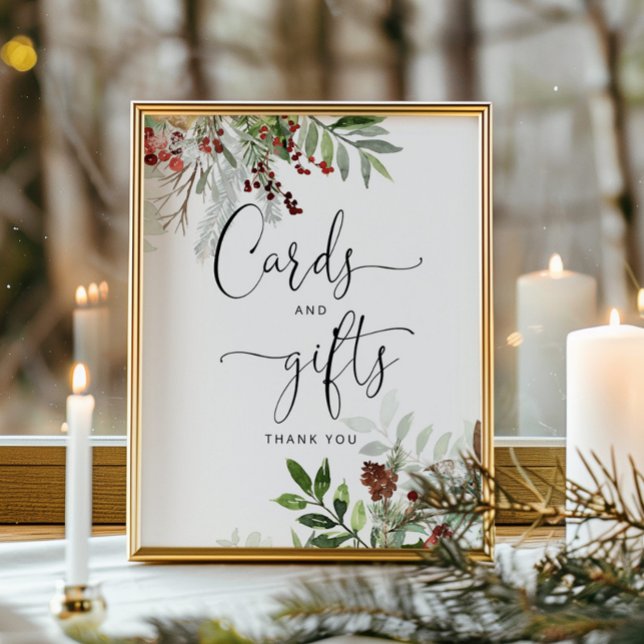 Baby it's cold outside evergreen cards and gifts poster (Creator Uploaded)