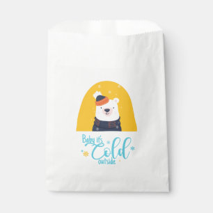 Baby it's cold outside favour bags