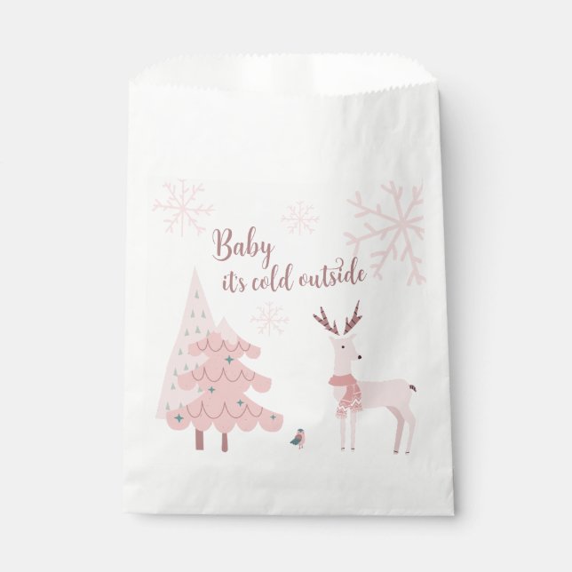 Baby It's Cold Outside Favour Bags (Front)