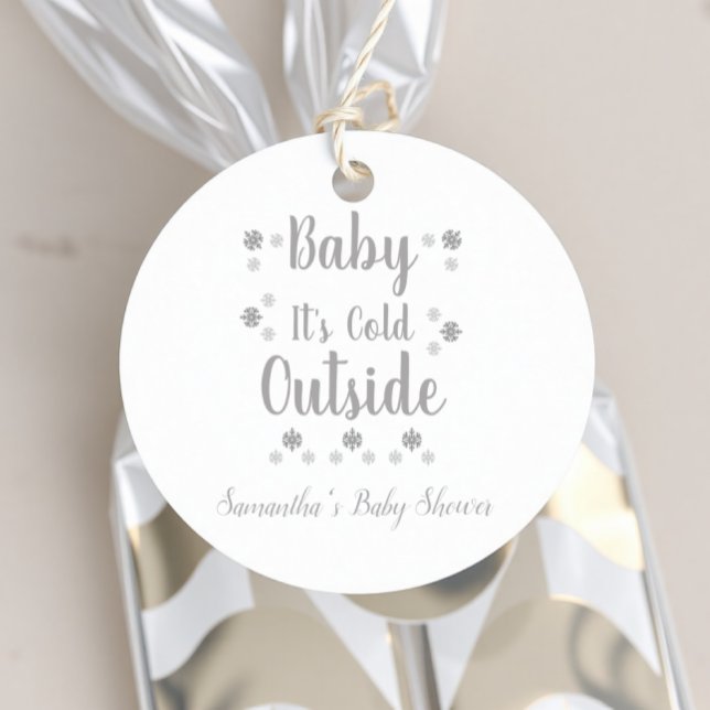 Baby It's Cold Outside Favour Tags (Creator Uploaded)