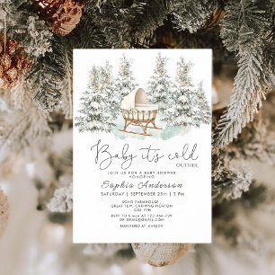 Baby It's Cold Outside Gender Neutral Baby Shower Invitation