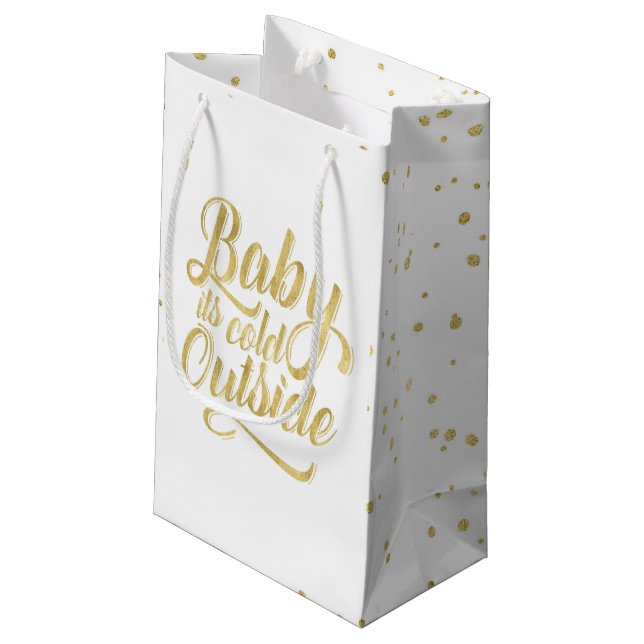 Baby its Cold Outside Gift Bag (Back Angled)