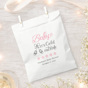 Baby Its Cold Outside Girl Baby Shower Favour Bags