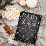 Baby It's Cold Outside Girls Winter Baby Shower Invitation<br><div class="desc">Celebrate in style with these trendy baby shower invitations. This design is easy to personalise with your special event wording and your guests will be thrilled when they receive these fabulous invites.</div>