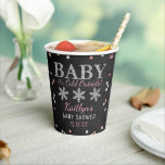Baby It's Cold Outside Girls Winter Baby Shower Paper Cups<br><div class="desc">These paper cups are perfect for anyone having a baby shower this Christmas time. This design is easy to personalise with your special event wording and your guests will be thrilled when they see these fabulous paper cups. Matching items can be found in the collection.</div>