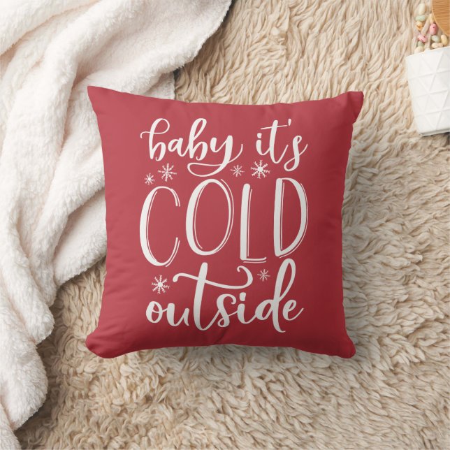 Baby It's Cold Outside | Holiday Cushion (Blanket)