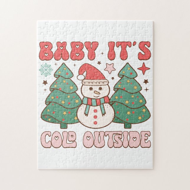 Baby it's cold outside jigsaw puzzle (Vertical)