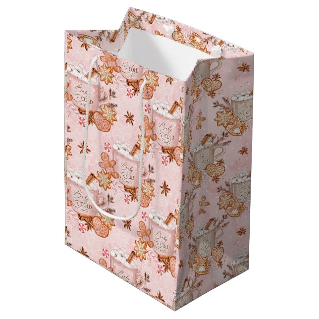 Baby It's Cold Outside Medium Gift Bag (Front Angled)