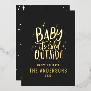 Baby its cold outside modern minimal Christmas