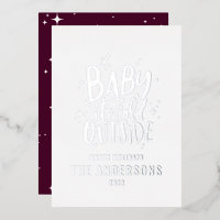 Baby its cold outside modern minimal Christmas
