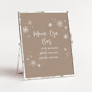 Baby It's Cold Outside Mum Osa Bar Poster