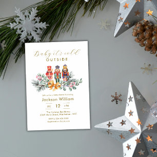 Baby It's Cold Outside Nutcracker Baby Shower Invitation