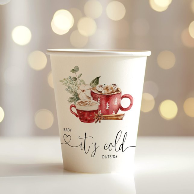 Baby it's cold outside paper cups (Creator Uploaded)